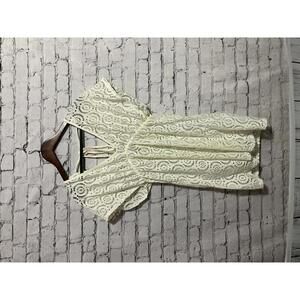 LA CLASS White Eyelet‎ Lace Dress Large